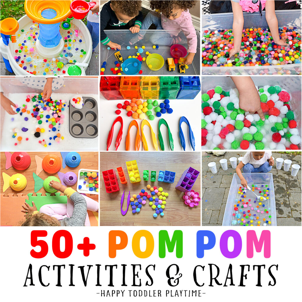50+ Pom Pom Crafts & Activities - Happy Toddler Playtime